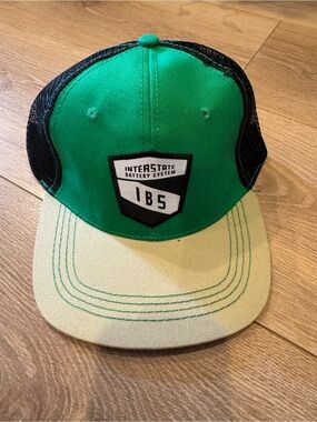 Interstate IBS Green & Tan Mesh Trucker Hat